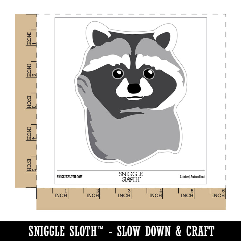 Baby Pocket Raccoon Waterproof Vinyl Phone Tablet Laptop Water Bottle Sticker Set - 5 Pack