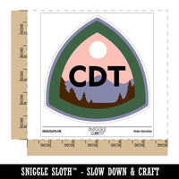 Continental Divide Trail Hiking Triple Crown Waterproof Vinyl Phone Tablet Laptop Water Bottle Sticker Set - 5 Pack