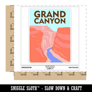 Destination Grand Canyon National Park Waterproof Vinyl Phone Tablet Laptop Water Bottle Sticker Set - 5 Pack