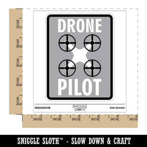 Drone Pilot Remote Controlled Hobby Waterproof Vinyl Phone Tablet Laptop Water Bottle Sticker Set - 5 Pack