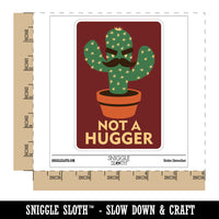Not A Hugger Cactus Succulent Waterproof Vinyl Phone Tablet Laptop Water Bottle Sticker Set - 5 Pack
