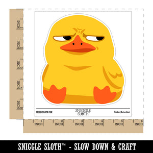 Suspicious Duck Bombastic Side Eye Waterproof Vinyl Phone Tablet Laptop Water Bottle Sticker Set - 5 Pack