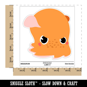 Grumpy Dumbo Octopus Waterproof Vinyl Phone Tablet Laptop Water Bottle Sticker Set - 5 Pack