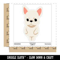 Standing French Bulldog Puppy Frenchie Waterproof Vinyl Phone Tablet Laptop Water Bottle Sticker Set - 5 Pack