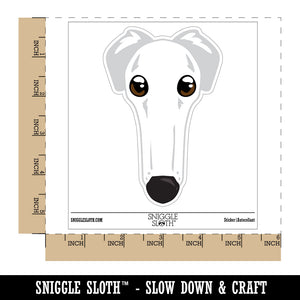 Borzoi Funny Long Nosed Dog Waterproof Vinyl Phone Tablet Laptop Water Bottle Sticker Set - 5 Pack
