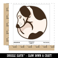 Sleeping Dog Curled Up Ball Waterproof Vinyl Phone Tablet Laptop Water Bottle Sticker Set - 5 Pack