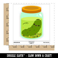 Pickle in Jar Waterproof Vinyl Phone Tablet Laptop Water Bottle Sticker Set - 5 Pack