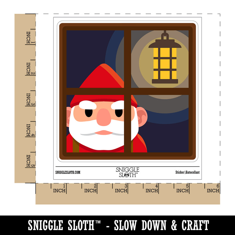 Grumpy Gnome Window Funny Waterproof Vinyl Phone Tablet Laptop Water Bottle Sticker Set - 5 Pack