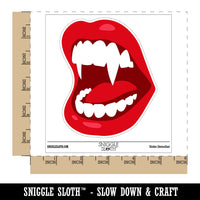 Juicy Vampire Lips Horror Halloween Waterproof Vinyl Phone Tablet Laptop Water Bottle Sticker Set - 5 Pack