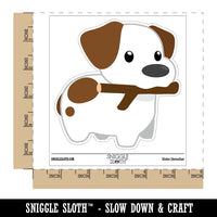 Stick Jack Russell Terrier Dog Puppy Waterproof Vinyl Phone Tablet Laptop Water Bottle Sticker Set - 5 Pack