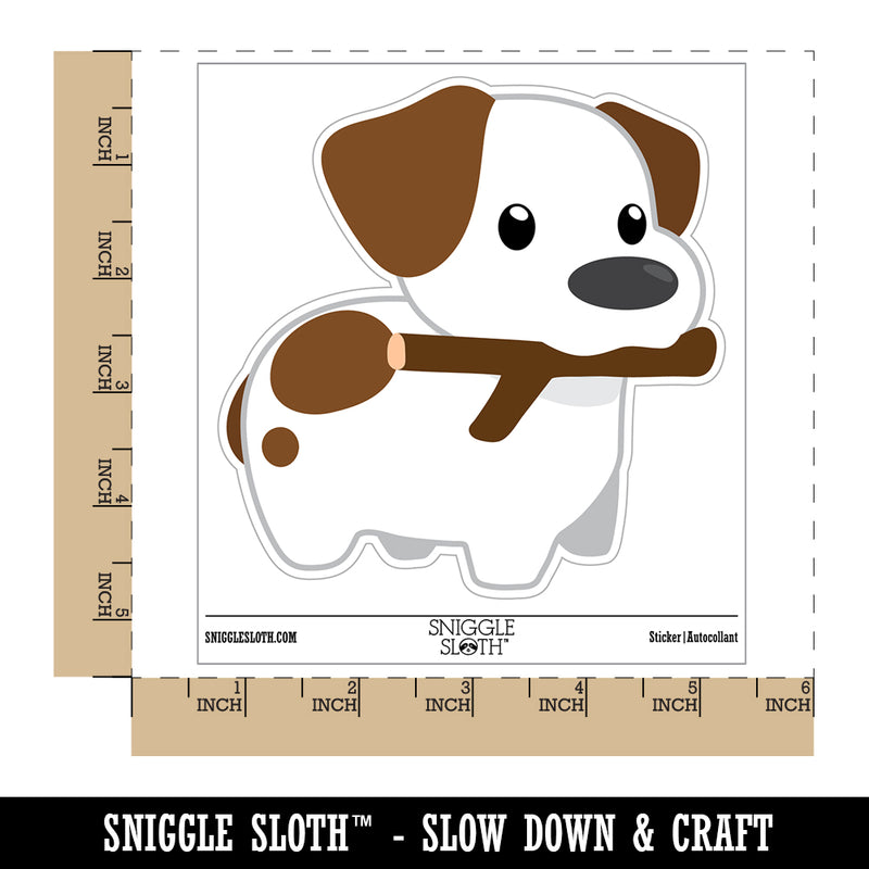 Stick Jack Russell Terrier Dog Puppy Waterproof Vinyl Phone Tablet Laptop Water Bottle Sticker Set - 5 Pack