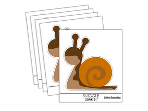 Snail Slow Solid Waterproof Vinyl Phone Tablet Laptop Water Bottle Sticker Set - 5 Pack