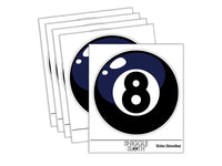 8 Eight Ball Billiards Pool Waterproof Vinyl Phone Tablet Laptop Water Bottle Sticker Set - 5 Pack