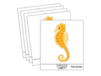 Seahorse Solid Waterproof Vinyl Phone Tablet Laptop Water Bottle Sticker Set - 5 Pack