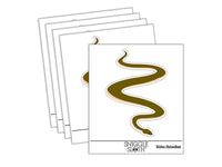 Slithering Snake Solid Waterproof Vinyl Phone Tablet Laptop Water Bottle Sticker Set - 5 Pack