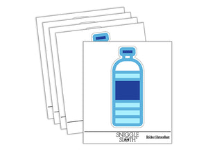 Water Bottle Icon Waterproof Vinyl Phone Tablet Laptop Water Bottle Sticker Set - 5 Pack