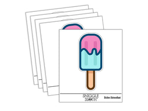 Popsicle Ice Cream on Stick Summer Waterproof Vinyl Phone Tablet Laptop Water Bottle Sticker Set - 5 Pack