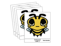 Cute Bee Sleepy Waterproof Vinyl Phone Tablet Laptop Water Bottle Sticker Set - 5 Pack