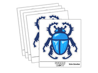 Scarab Beetle Waterproof Vinyl Phone Tablet Laptop Water Bottle Sticker Set - 5 Pack