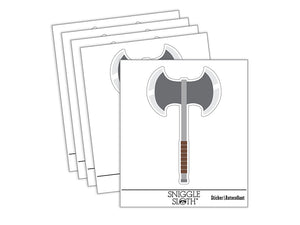 Medieval Battle Axe Waterproof Vinyl Phone Tablet Laptop Water Bottle Sticker Set - 5 Pack