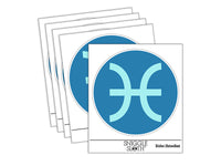 Pisces Horoscope Astrological Zodiac Sign Waterproof Vinyl Phone Tablet Laptop Water Bottle Sticker Set - 5 Pack