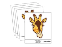 African Giraffe Head Waterproof Vinyl Phone Tablet Laptop Water Bottle Sticker Set - 5 Pack