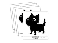 Lovable Cartoon Cairn Terrier Waterproof Vinyl Phone Tablet Laptop Water Bottle Sticker Set - 5 Pack