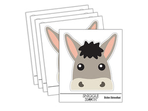 Peeking Donkey Waterproof Vinyl Phone Tablet Laptop Water Bottle Sticker Set - 5 Pack