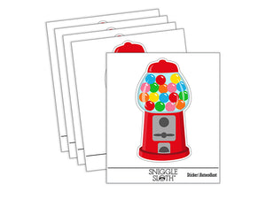 Gumball Machine Waterproof Vinyl Phone Tablet Laptop Water Bottle Sticker Set - 5 Pack