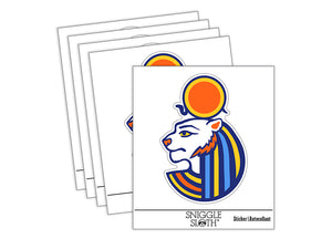 Sekhmet Head Egyptian Goddess of War Waterproof Vinyl Phone Tablet Laptop Water Bottle Sticker Set - 5 Pack