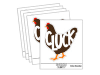 Chicken Hen Cluck Farm Animal Waterproof Vinyl Phone Tablet Laptop Water Bottle Sticker Set - 5 Pack