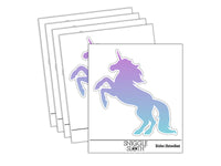 Majestic Unicorn Rearing Up Waterproof Vinyl Phone Tablet Laptop Water Bottle Sticker Set - 5 Pack