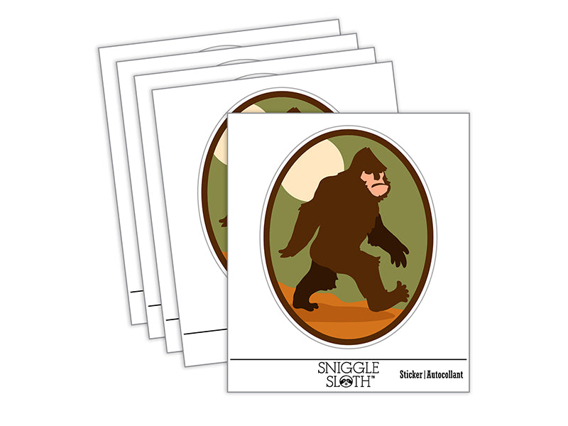 Bigfoot Sasquatch Mythical Creature Cryptid Waterproof Vinyl Phone Tablet Laptop Water Bottle Sticker Set - 5 Pack