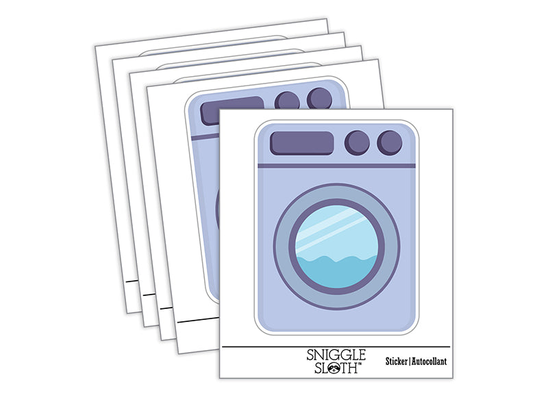 Washing Machine Laundry Waterproof Vinyl Phone Tablet Laptop Water Bottle Sticker Set - 5 Pack