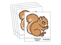 Baby Squirrel Woodland Animal Waterproof Vinyl Phone Tablet Laptop Water Bottle Sticker Set - 5 Pack