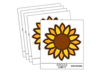 Summer Sunflower Waterproof Vinyl Phone Tablet Laptop Water Bottle Sticker Set - 5 Pack