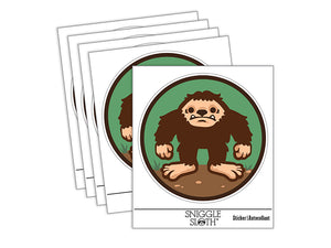 Bigfoot Sasquatch Cryptozoology Waterproof Vinyl Phone Tablet Laptop Water Bottle Sticker Set - 5 Pack