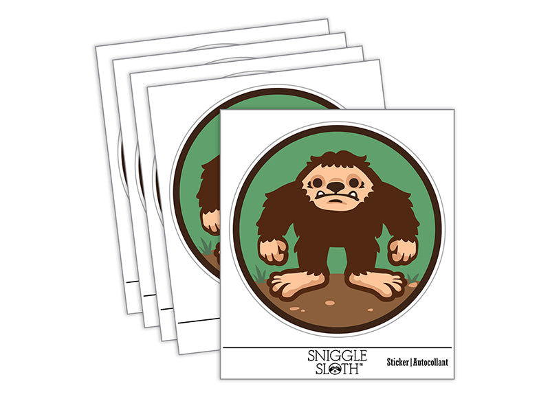 Bigfoot Sasquatch Cryptozoology Waterproof Vinyl Phone Tablet Laptop Water Bottle Sticker Set - 5 Pack