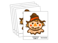 Scarecrow Head Fall Autumn Waterproof Vinyl Phone Tablet Laptop Water Bottle Sticker Set - 5 Pack