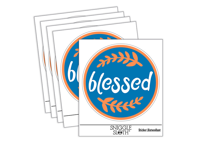 Blessed Wheat Strands Waterproof Vinyl Phone Tablet Laptop Water Bottle Sticker Set - 5 Pack