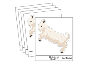 Baby Goat Jumping Playing Waterproof Vinyl Phone Tablet Laptop Water Bottle Sticker Set - 5 Pack