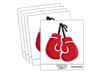 Pair of Boxing Gloves Hanging Waterproof Vinyl Phone Tablet Laptop Water Bottle Sticker Set - 5 Pack