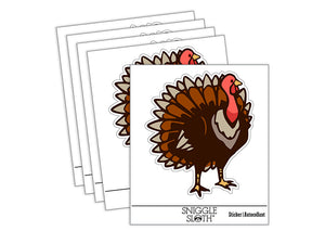 Proud Standing Turkey Waterproof Vinyl Phone Tablet Laptop Water Bottle Sticker Set - 5 Pack