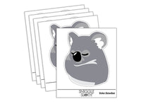 Baby Pocket Koala Sleeping Waterproof Vinyl Phone Tablet Laptop Water Bottle Sticker Set - 5 Pack