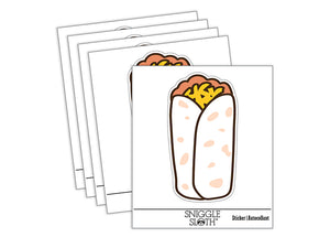 Bean and Cheese Burrito Waterproof Vinyl Phone Tablet Laptop Water Bottle Sticker Set - 5 Pack