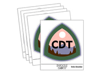 Continental Divide Trail Hiking Triple Crown Waterproof Vinyl Phone Tablet Laptop Water Bottle Sticker Set - 5 Pack