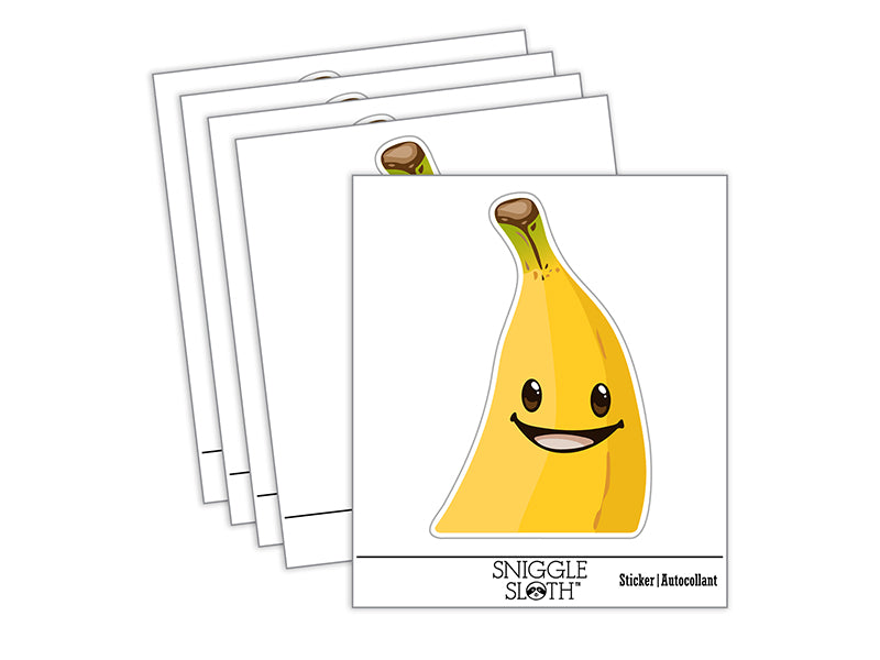 Happy Peeking Pocket Banana Waterproof Vinyl Phone Tablet Laptop Water Bottle Sticker Set - 5 Pack