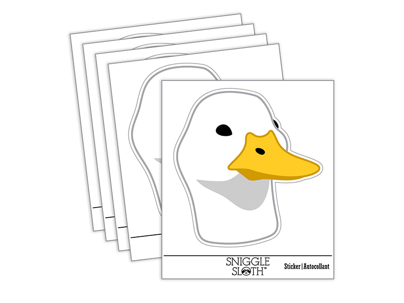 Pocket Duck Head Bird Waterproof Vinyl Phone Tablet Laptop Water Bottle Sticker Set - 5 Pack