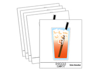 Thai Iced Tea Beverage Drink Waterproof Vinyl Phone Tablet Laptop Water Bottle Sticker Set - 5 Pack