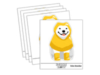 Pit Bull Dog Raincoat Poncho Waterproof Vinyl Phone Tablet Laptop Water Bottle Sticker Set - 5 Pack